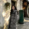Invierno 2026 Nuevo Estilo Coreano Nube Esponjosa Hasta la Rodilla Longitud Media Abrigo de Algodón para Mujer Petite Plus Grueso Cálido Ropa de Abrigo