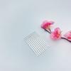 Pente de cabelo de onda de cobre dente fino eletroforese galvanoplastia adorno de cabelo acessórios de inserção de cabelo pente de cabelo Han clothing estilo antigo diy pente de inserção de dez dentes