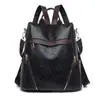 Mochila de Couro PU Estilo Novo 2025 para Mulheres, Versão Coreana Fashion e Tendência, Bolsa Feminina Estampada Versátil e Estilosa, Mochila Escolar para Estudantes de Grande Capacidade