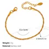 Diseñador Europeo y Americano Pequeño Plátano Geométrico Gama Alta Femenino Ins Collar Cadena de Clavícula Acero Inoxidable Chapado en Oro de 18K Joyería