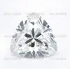 Pedra Solta de Moissanita Triangular Redonda Cor D Ultra-Branco 0.1-5Ct Rosto de Anel de Moissanita Triangular Gordo Pedra Sintética de Carbono Silício Triangular