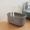 Cesta de chuveiro para dormitório estudantil, cesta portátil para artigos de higiene pessoal, cesta de armazenamento para itens essenciais do banheiro, cesta de chuveiro, cesta de separação seco e úmido