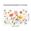 Br0844H Pegatinas de Pared Autoadhesivas de Flores Pastorales y Mariposas Bonitas de Dibujos Animados Estilo Lindo Femenino Pegatinas de Decoración para Habitación