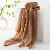 Primavera y Verano Nuevo Bufanda Delgada de Color Sólido Europeo y Americano de Alta Gama para Mujer Combinable Chal Largo para Aire Acondicionado Bufanda Protectora Solar Bufanda de Seda