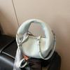 Bolso de Muñeca de Diseño de Nicho para Mujer Verano 2025 Nuevo Estilo Bolso de Bollo de Leche Bufanda de Seda a la Moda Bolso de Hombro Único Cruzado
