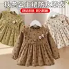 Pantalón de tirantes para bebé niña Otoño e Invierno Ropa de exterior Estilo occidental Falda de princesa Babero para comer infantil Delantal impermeable a prueba de suciedad Protector para bebé