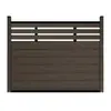 Valla de Plástico-Madera, Valla de Madera Anticorrosión, Valla para Jardín Exterior, Barandilla de Madera-Plástico, Valla Tallada de Plástico-Madera para Patio, Valla de Madera