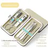 Cortador de Unhas Aço Carbono Afiado e Durável Tesoura de Unha Conjunto de Beleza Conjunto Completo de Cortadores de Unha Conjunto de Ferramentas para Manicure Ferramentas de Manicure