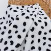 Stock Listo Patrón de Vaca Estampado Doble Cara Franela Franela Bolsa de Juguete Manta Ropa de Casa Tela