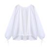 Ropa Europea y Americana Transfronteriza Moda Nueva Primavera 2025 Elegante Literario Camisa Decorada con Lazo 4043050250