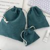 410168 Pana Color Sólido Almacenamiento Dibujo Cordón Corsé Bolsa de Cosméticos Portátil Gran Capacidad Juego de Tres Piezas para Mujeres