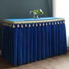 Toalha de Mesa de Casamento, Saia de Mesa para Buffet de Aniversário, Toalha de Mesa com Franjas de Veludo para Oferenda a Buda, Toalha de Mesa para Templo de Buda, Capa de Mesa
