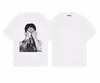 Camiseta de Algodón Puro con Estampado de Retrato de Idol Estilo Rosa de Apoyo para el Comeback de BTS Arirang Manga Corta