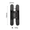 Bisagra Oculta de Aleación de Zinc Bisagra de Cruz Bisagra Invisible Bisagra Invisible Ajustable Tridimensional Bisagra Especial para Puertas Invisibles