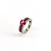 Anel de microzircônia esmeralda 18K banhado a cobre com abertura ajustável, design leve, cor luxuosa, anel oval da moda