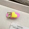 Clip de Pato Oval Lindo Oso Colorido Coreano Diseño de Nicho Clip Lateral de Letra Clip para Flequillo Accesorios para el Cabello Venta al por Mayor