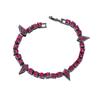 Joyería europea y americana pulsera de leopardo negro con diamantes pulsera hip hop diseño nicho simple para combinar con todo pulsera