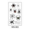 Pegatinas de Tatuaje de Halloween Transfronterizas Pegatinas de Tatuaje de Araña 3D Pegatinas de Tatuaje de Araña de Halloween Impermeables y Resistentes al Sudor