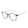 Gafas de miopía color marrón frío para mujer, montura con lentes graduadas ajustables TR90 y protección contra la luz azul, montura ultraligera de cara cuadrada.
