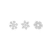 Accesorios de Uñas de Arte Populares de Moda Copo de Nieve Cobre Mixto Navidad 3D Lujo Ligero Decoración de Uñas de Copo de Nieve Blanca Accesorios