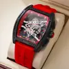 Barril de Vino Richard Hollow Moda Reloj para Hombre Reloj para Hombre Correa de Silicona Reloj de Pulsera Reloj de Cuarzo Al por Mayor