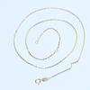 Acessórios artesanais DIY S925 prata esterlina flash o corrente palavra corrente cruz colar 40-45CMK ouro artesanato prata corrente