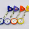 Broche de Relógio Triangular para Enfermeira Relógio de Pendurar para Enfermeira Venda Direta da Fábrica Novo Relógio de Silicone para Enfermeira Luminoso Médico à Prova d'Água