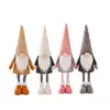 Muñeco sin rostro transfronterizo, gnomo navideño telescópico para ancianos, figura de pie, estilo nórdico, adorno para ventana de Navidad