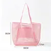 Nova bolsa de praia de grande capacidade, bolsa de ombro feminina, bolsa de praia para atacado em estoque