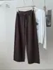 Jeans oscuros de corte slim vintage lavados para mujer, pantalones casuales de tiro alto de pierna recta, pantalones de otoño 2026 hasta el suelo