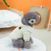 Ropa para Perros Otoño e Invierno Teddy Bichón con Correa Collar Ropa para Gatos Ropa para Mascotas Pet Valley Abrigo de Algodón 23D Oso con Capucha