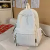 Mochila Escolar para Campus para Mujer, Mochila de Cuadros Simple Estilo Coreano para Estudiantes de Secundaria y Preparatoria, Mochila Casual de Gran Capacidad para Viajes