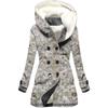 Estilo europeo y americano más vendido 2023 nuevo abrigo trench para mujer invierno engrosado abrigo con capucha estampado floral 3D venta al por mayor transfronteriza