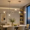 Lustre de sala de estar de luxo leve, luminária de sala de jantar moderna minimalista Zhongshan, luminária de iluminação residencial estilo nórdico, luz principal de quarto feijão mágico, ferro