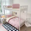 2026 Nuevo Modelo Color Sólido Dos Tonos Cama Individual para Estudiante Juego de Tres Piezas Cama Litera de Dormitorio Funda de Edredón Individual Funda de Edredón Pieza Única
