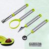 Conjunto de 3 Peças Escavador de Frutas em Bola Transfronteiriço Faca de Escultura Removedor de Sementes Colher de Sorvete Colher Grande para Cavar Bolas Doméstica