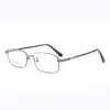 Danyang Gafas Nuevo Negocio Montura Completa Cuadrada Montura de Gafas para Hombre Montura de Metal Ultra Ligera Memoria Titanio Montura de Gafas