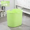 Balde de banho grande para crianças de 0 a 16 anos, balde de banho doméstico portátil, balde de armazenamento multiuso, balde de banho de plástico espessado