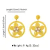 E13765 Pendientes de Flor de Rafia Tejida a Mano Transfronterizos con Diamantes y Perlas Estilo Resort Costero Pendientes Populares para Mujeres