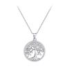 Collar creativo de moissanita con forma de árbol de la vida de Amazon Europa y América, cadena de suéter de plata de ley con personalidad femenina, venta al por mayor transfronteriza