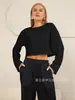 Trajes de Mujer Europeos y Americanos Nuevos Primavera/Verano 2026 Transfronterizos, Estilo de Moda y Sencillo, Corte Ajustado, Suéter Holgado, Mangas Largas, Pantalones Largos