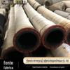 Tipo de flange de grande diâmetro tubo de borracha de aço enrolamento de tubo de borracha de mineração sedimento de sucção de grande diâmetro tubo de borracha