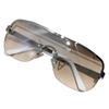 Gafas de Sol Estilo Aviador para Hombre Sensación de Alta Gama Cachorros Atractivas Reflectantes Color Claro Té Integradas A prueba de Viento para Montar al Aire Libre Gafas para Mujer