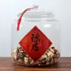Tanque de almacenamiento cilíndrico para cáscara de mandarina grado alimenticio PC gran capacidad transparente tanque de almacenamiento de té pegamento para flores pegamento para peces tanque sellado de almacenamiento