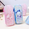 Papelaria da escola primária bolsa lápis transparente estojo Sanrio lápis colorido estojo multifuncional de armazenamento com zíper estojo de caneta material escolar
