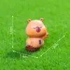 Figura miniatura de un reportero, chef o capibara; figura linda para casa de muñecas accesorios de decoración DIY y adornos pequeños