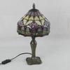 Abajur Tiffany Regulável para Quarto e Estudo, Iluminação Artística Retro Simples de Cabeceira, Lâmpada Pétala, Luminária de Mesa Estilo Luz Fria