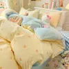 Funda Nórdica Gruesa de Invierno A Gasa Crema B Terciopelo de Frijol Pieza Única 2026 Nuevo Estilo Funda Nórdica de Franela Sábana Individual Doble Funda de Almohada