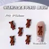 Oso con Pajarita de Dibujos Animados Lindo Accesorios de Aleación Tridimensionales para Uñas Venta Caliente Transfronteriza Oso para Uñas Accesorios de Uñas Portátiles
