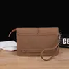 Nuevo Monedero, Bolso de Mano Retro para Hombre, Bolso de Mano Casual para Hombre, Bolso de Mano de Negocios de Cuero Crazy Horse, Bolso de Brazo